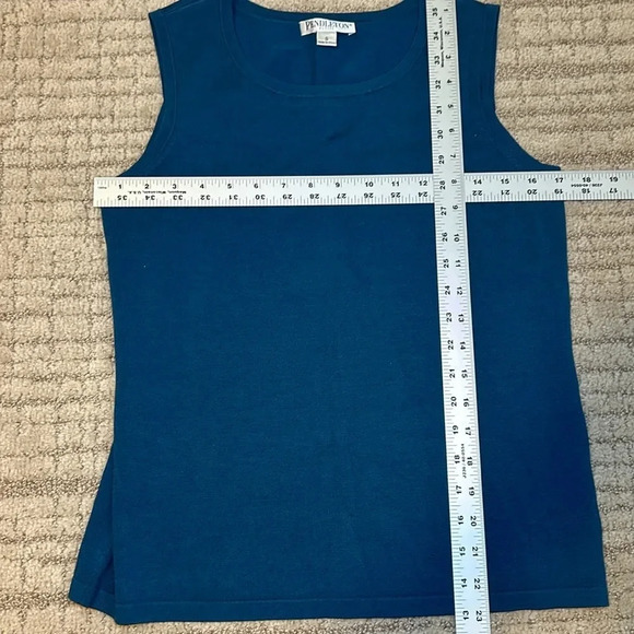 Pendleton petite women’s teal silk sleeveless shell size S - Picture 5 of 5